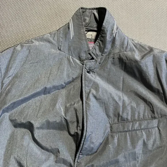 Untuckit jacket coat charcoal blazer sport coat zip button Caladoc sz‎ XL Gray